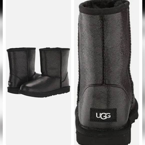 UGG Girl Classic Black Boots - Picture 3 of 6